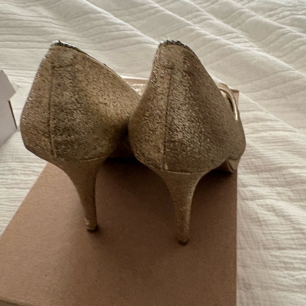 STEVE MADDEN Chic Gold Women's Heels 8.5